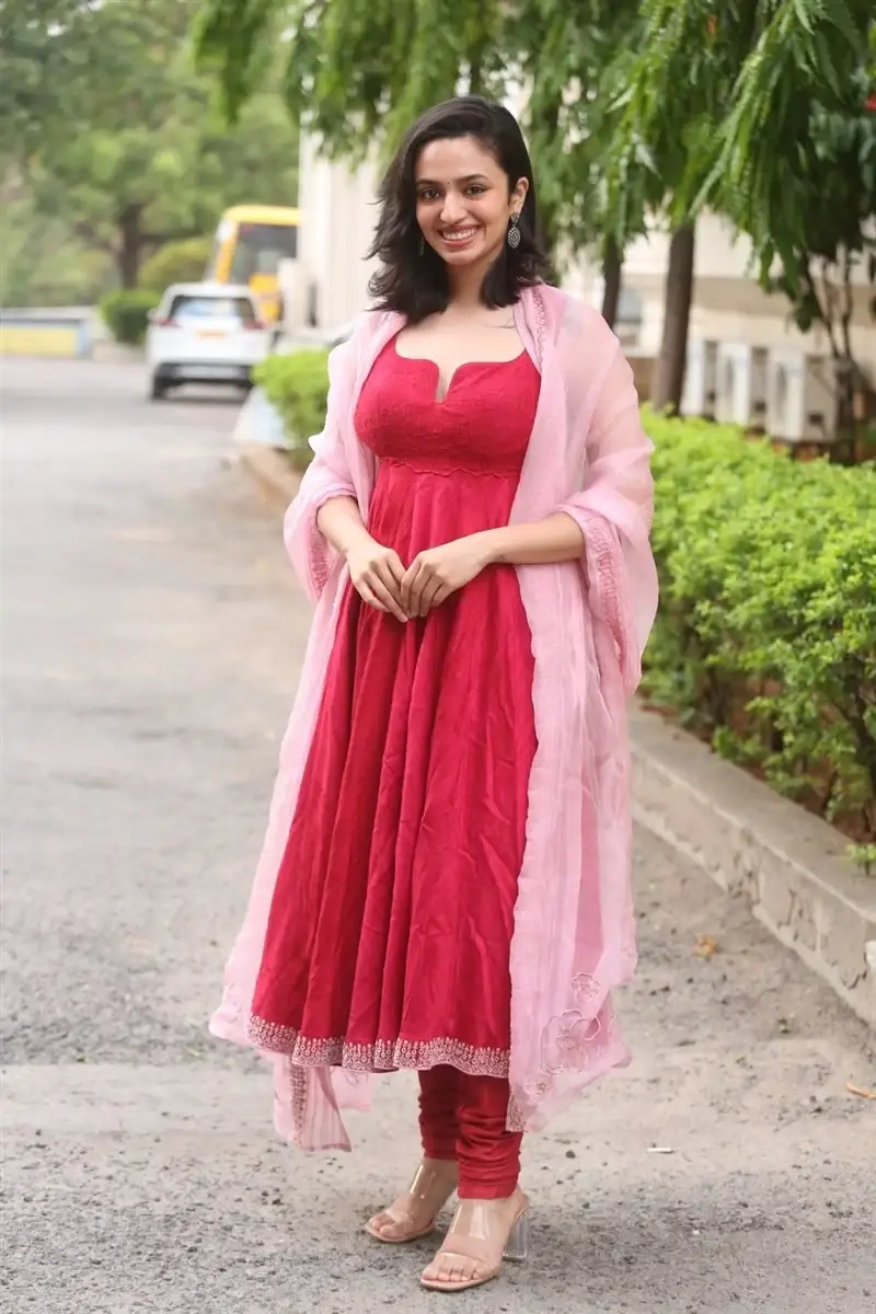 Telugu Actress Malavika Nair at Anni Manchi Sakunamule Movie Thanks Meet